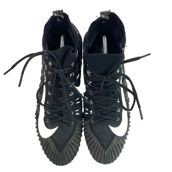 Nike Alpha Menace Elite TD -Men\'s Sz 12 -Black & Silver Cleats- AJ6547-002 main image 4